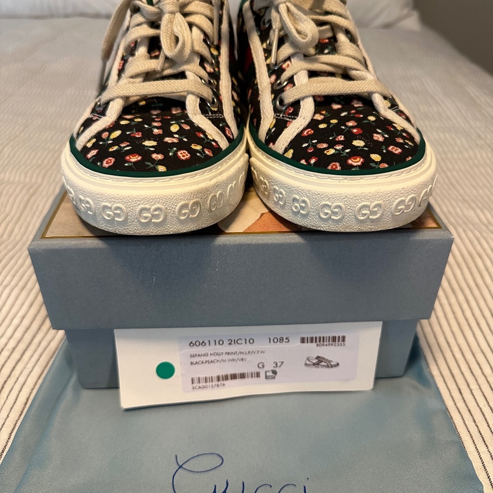 Gucci Liberty Of London X Gucci Tennis 1977 Floral Shoes - Picture 2 of 8